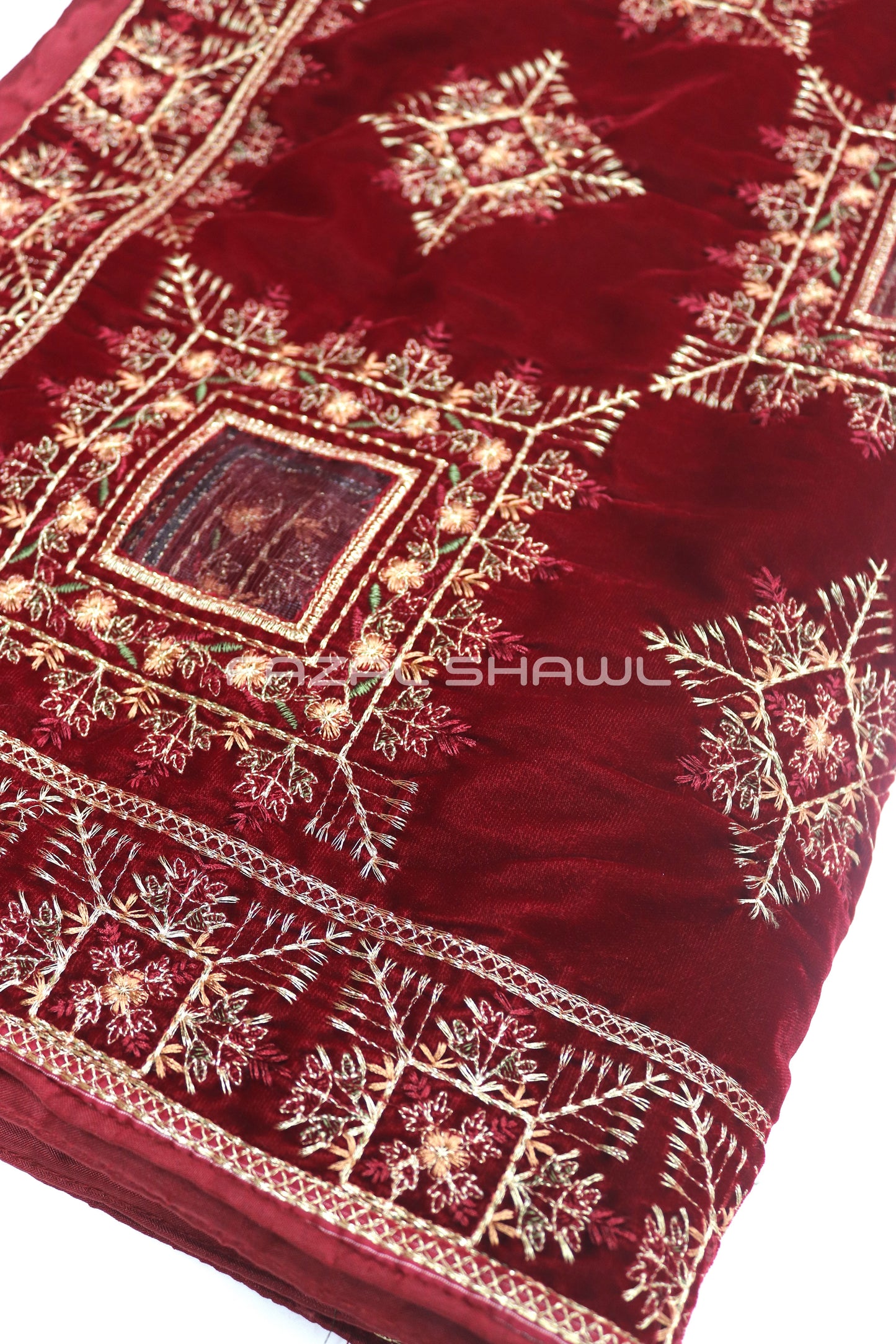 Check tissue & embroidery
