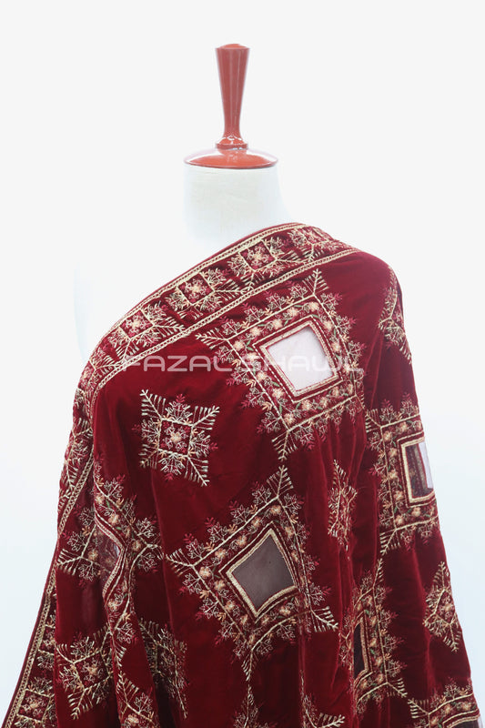 Check tissue & embroidery