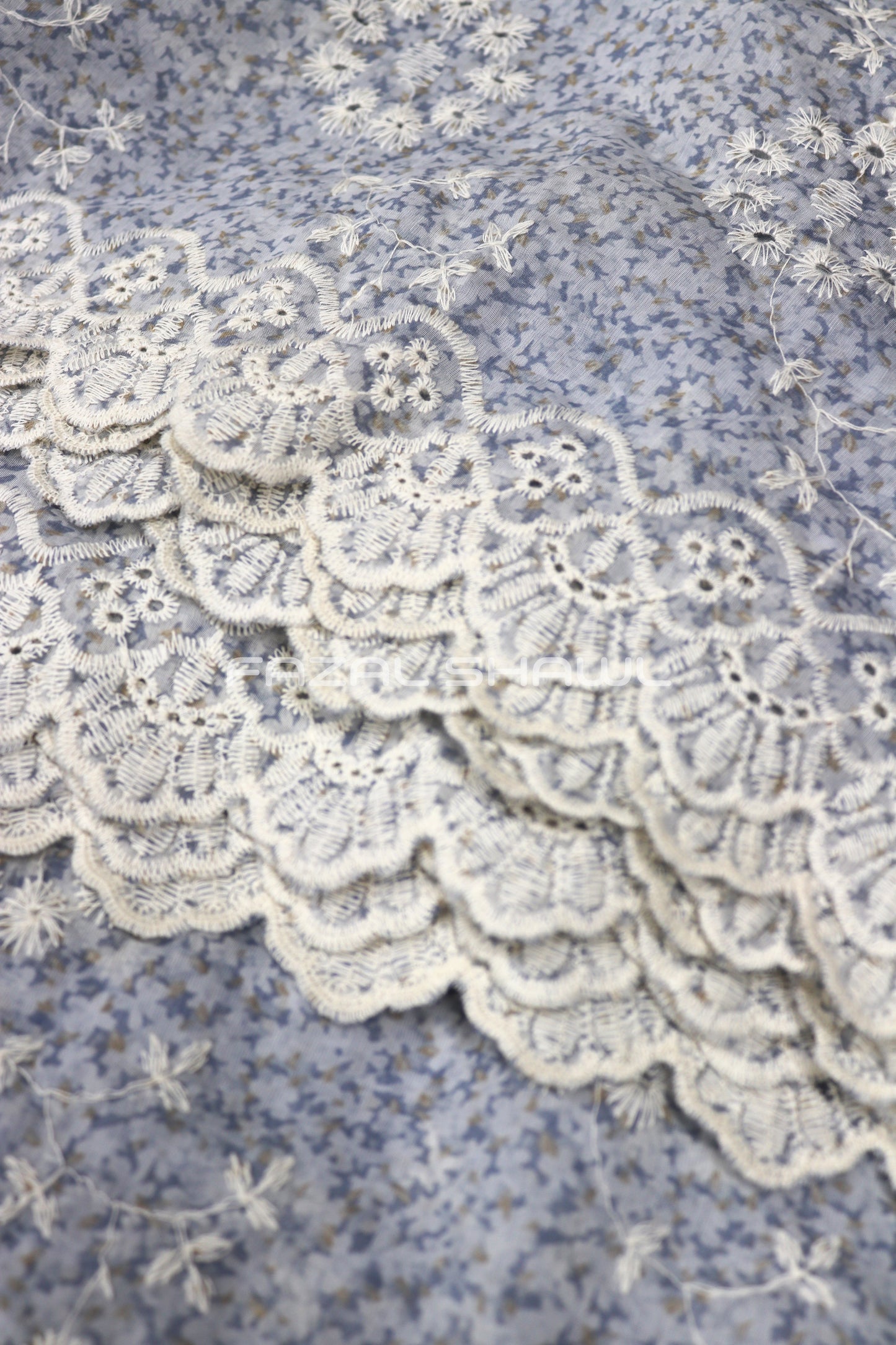 Chikankari work silk