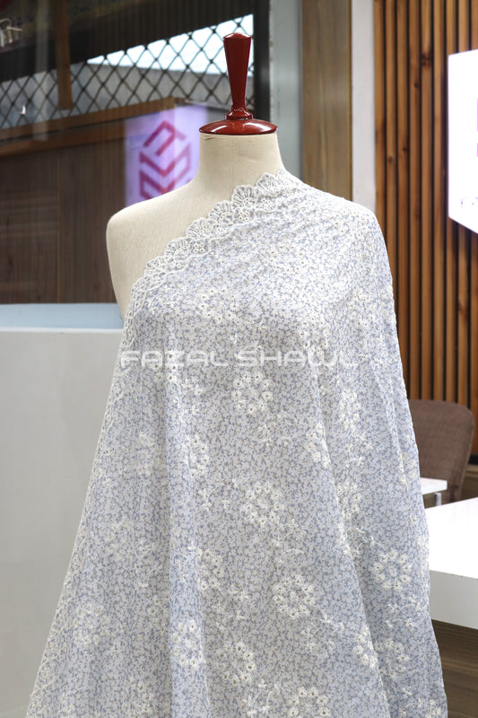 Chikankari work silk