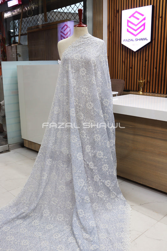 Chikankari work silk