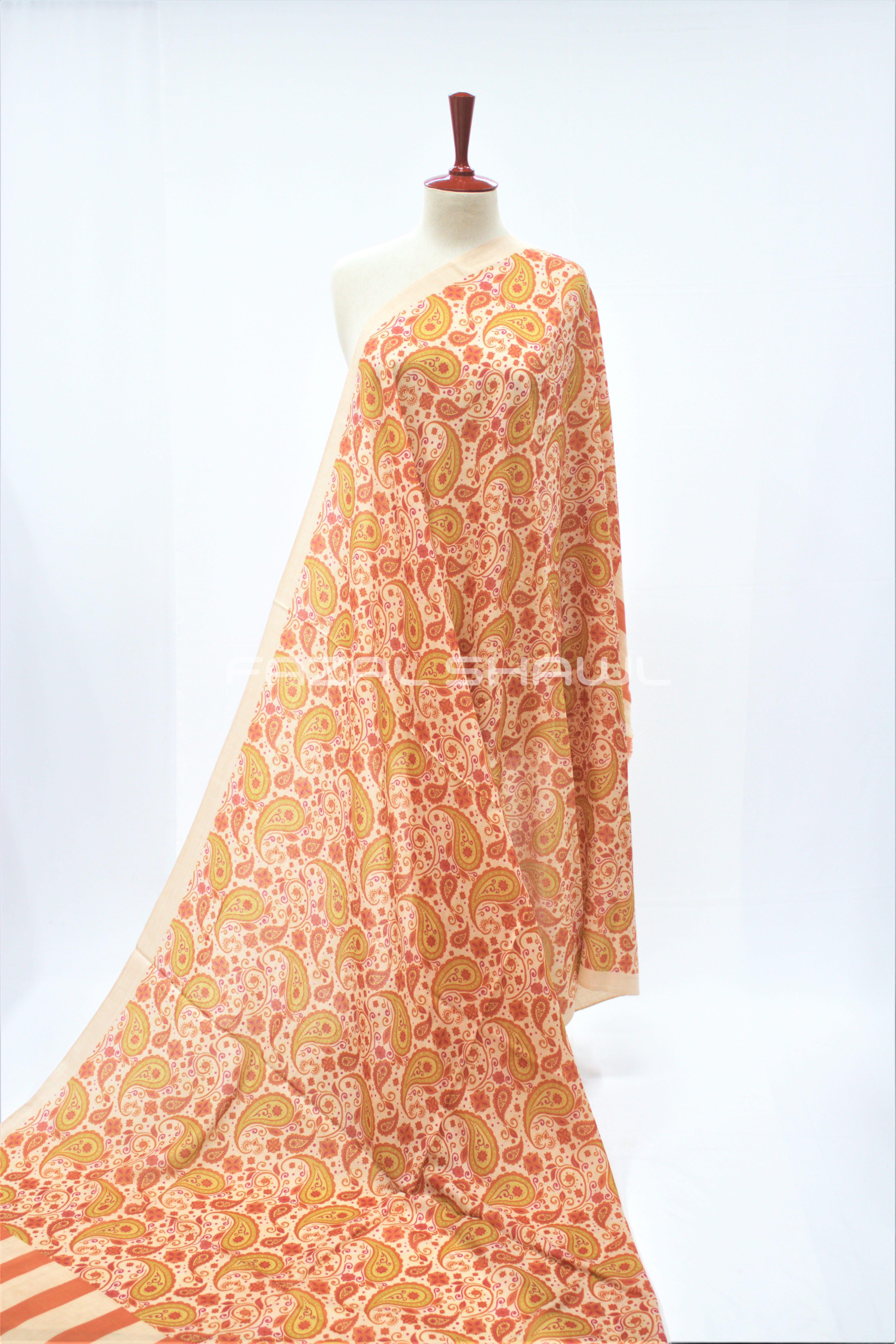 Kalamkar Flower Print Jaal