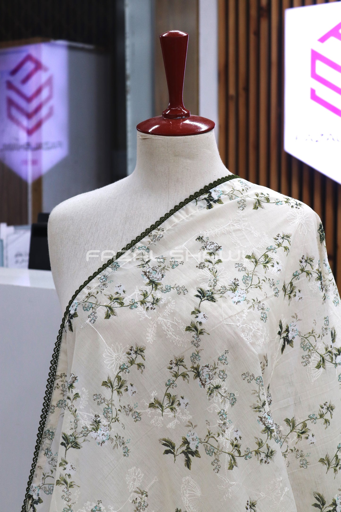 SILK LAWN  EMBROIDEY