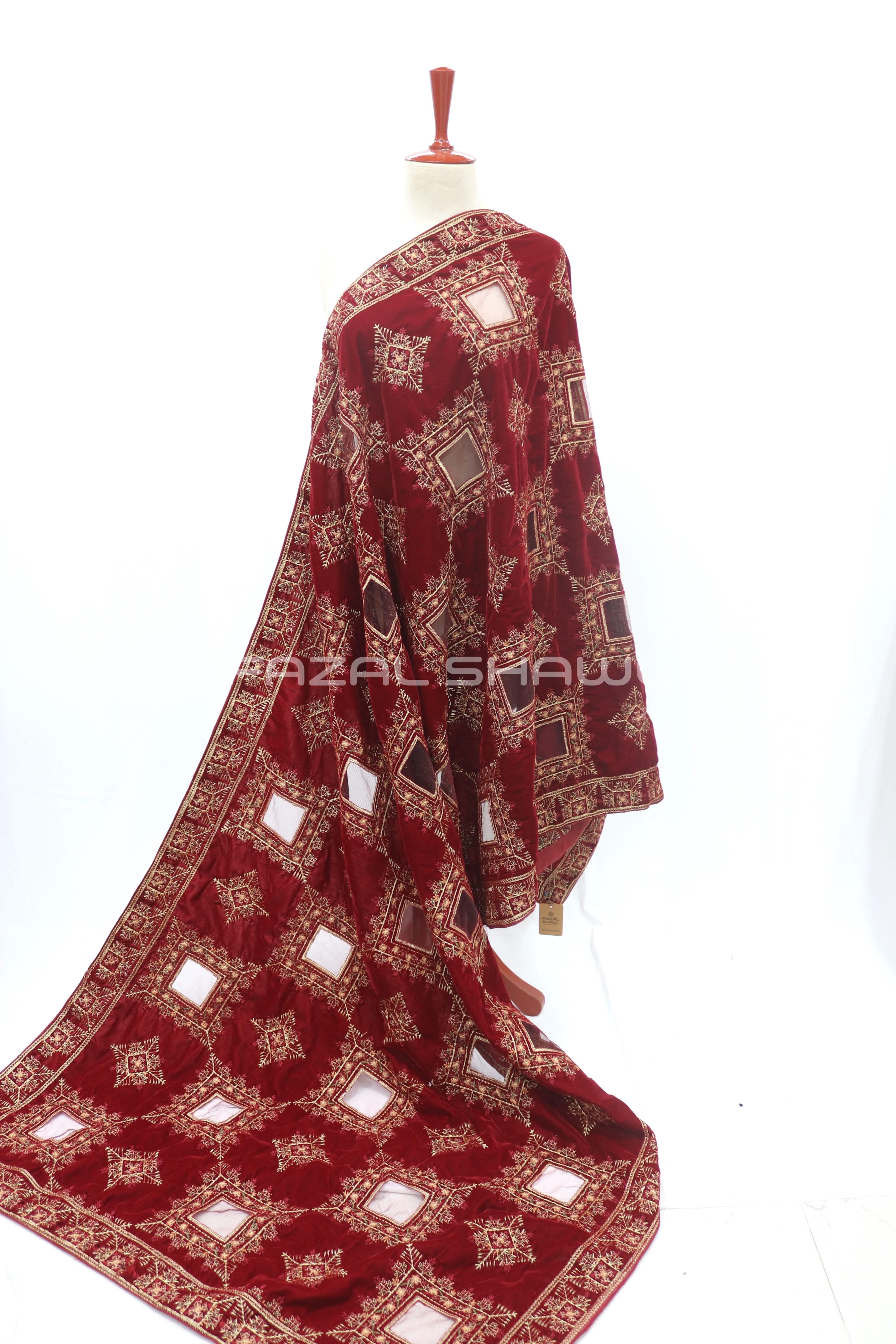 Check tissue & embroidery